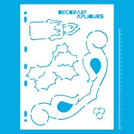 Régua para Patch Richelieu Márcia Caires Ref.30 Vela Natal